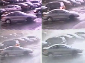 Kasırga otomobili uçuruyordu Kasırga otomobili uçuruyordu